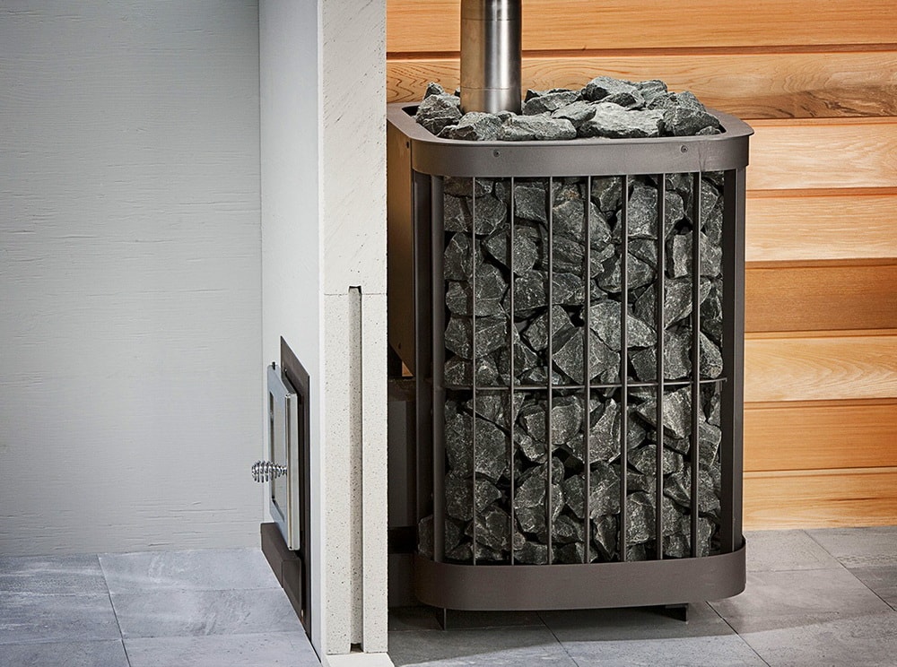 Дровяная печь с выносной топкой