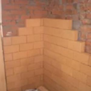 5. Монтаж фартука печи и установка печи