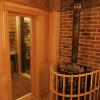 Липовая парная с дровяной печью