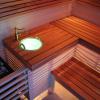 Липовая парная с электрической печью Harvia